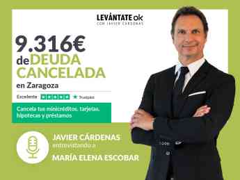Cárdenas entrevista a una mujer de Zaragoza (Aragón) que ha cancelado 9.316 € con Repara tu Deuda Abogados 