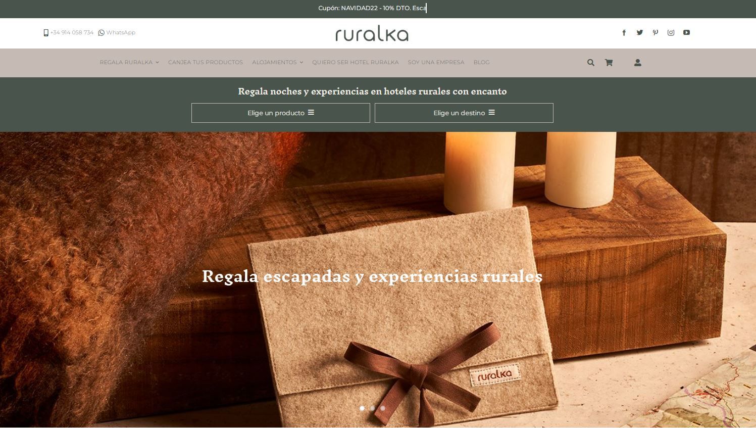 Ruralka lanza su nuevo ecommerce tras un rebranding completo de la marca. 