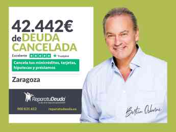 Repara tu Deuda Abogados cancela 42.442€ en Zaragoza (Aragón) con la Ley de Segunda Oportunidad