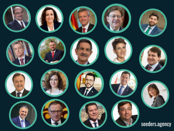 Los presidentes de las comunidades autónomas con más seguidores en