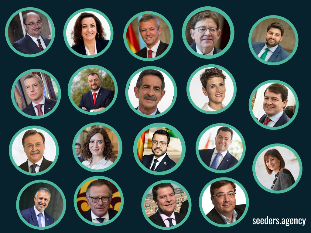 Fotografia Los presidentes de las comunidades autónomas con más