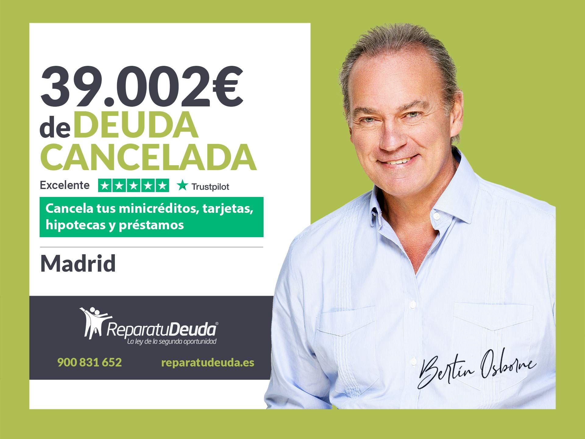 Repara tu Deuda Abogados cancela 39.002? en Madrid con la Ley de Segunda Oportunidad