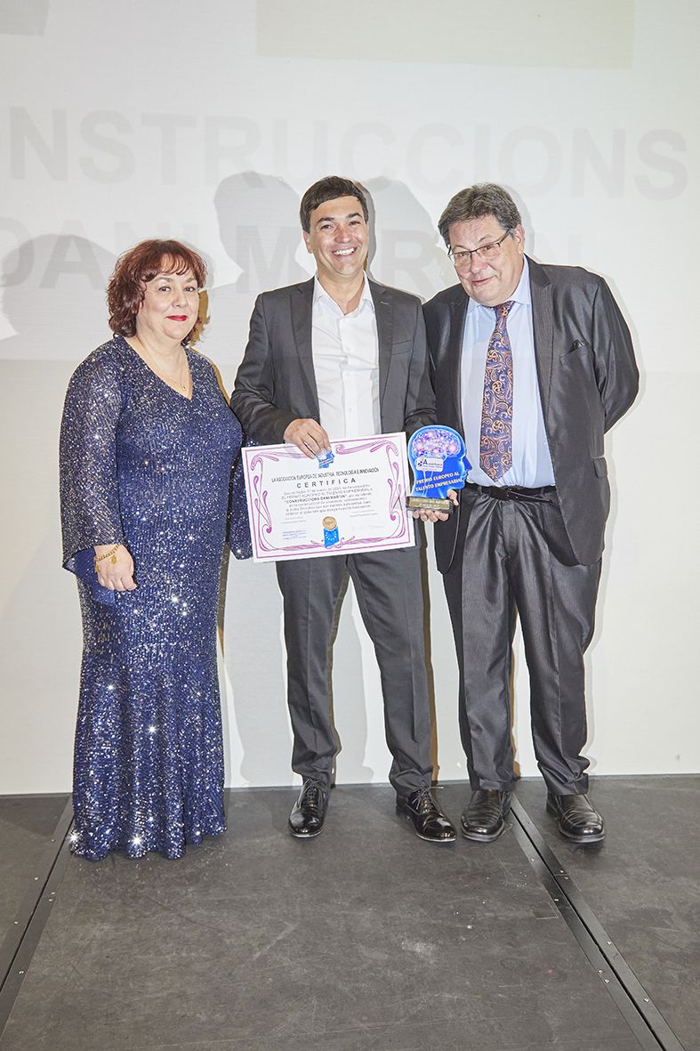 ConstruccionsDani Martin S.L. recibe el Premio Europeo al Talento Empresarial