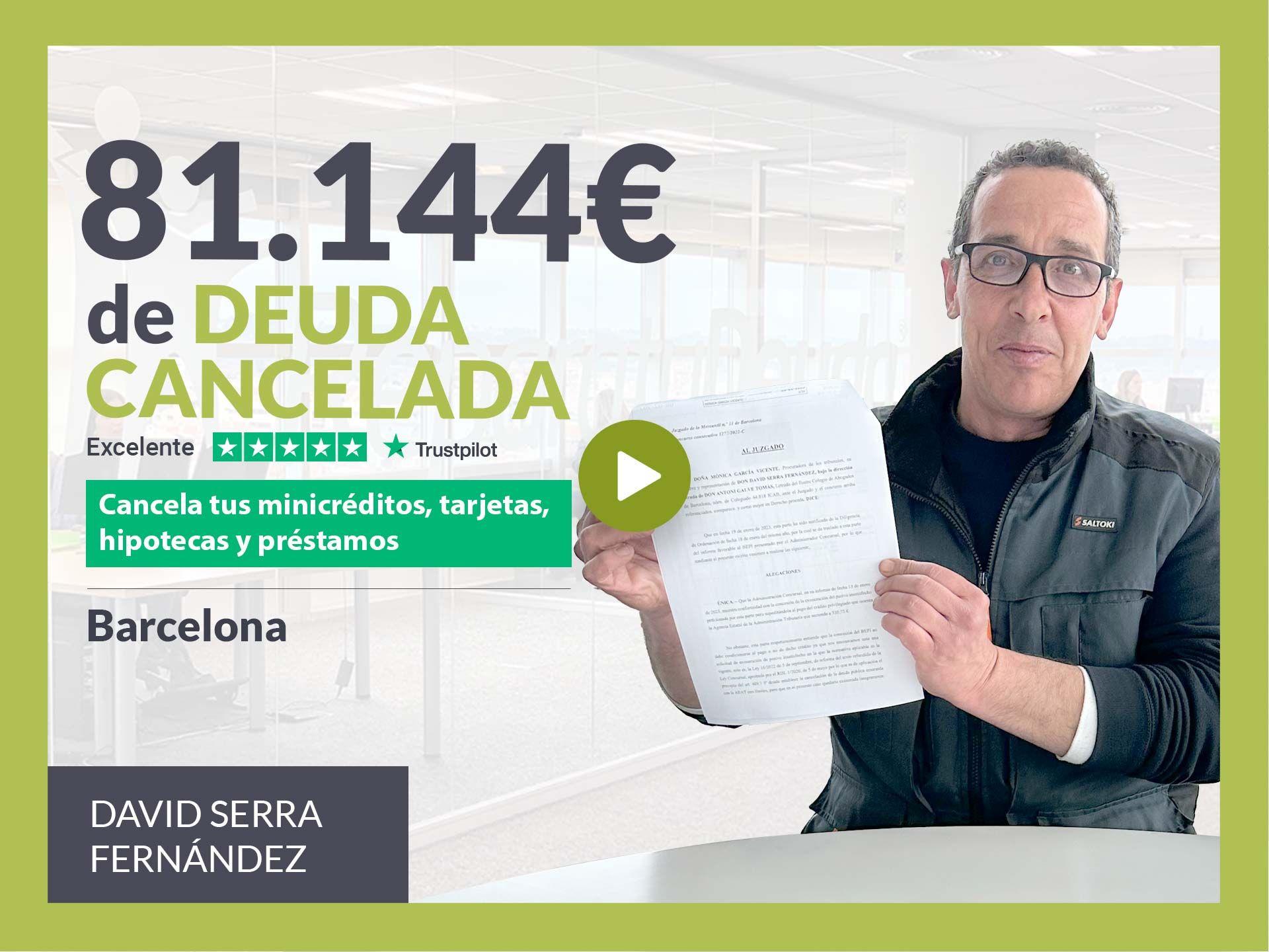 Repara tu Deuda Abogados cancela 81.144? en Barcelona (Catalunya) con la Ley de Segunda Oportunidad