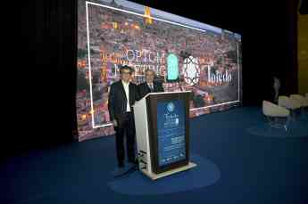 Juan Carlos Martínez, presidente del Consejo General, y Eduardo