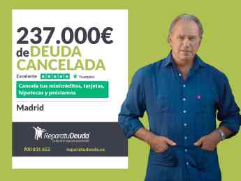 Repara tu Deuda Abogados cancela 237.000 € en Madrid con la Ley de