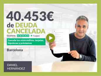 Repara tu Deuda Abogados cancela 40.453 € en Barcelona (Cataluña)