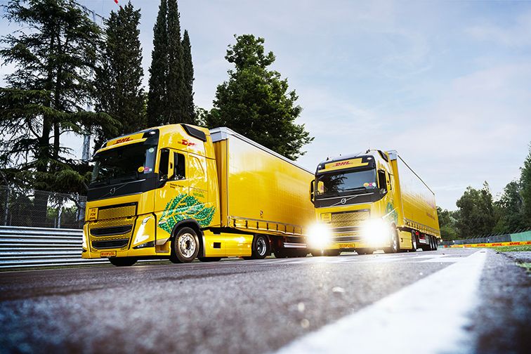 Fotografia Nuevos camiones de biocombustible