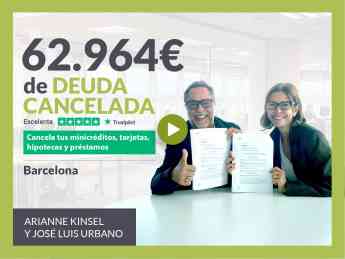 Repara tu Deuda Abogados cancela 62.964 € en Barcelona (Catalunya)