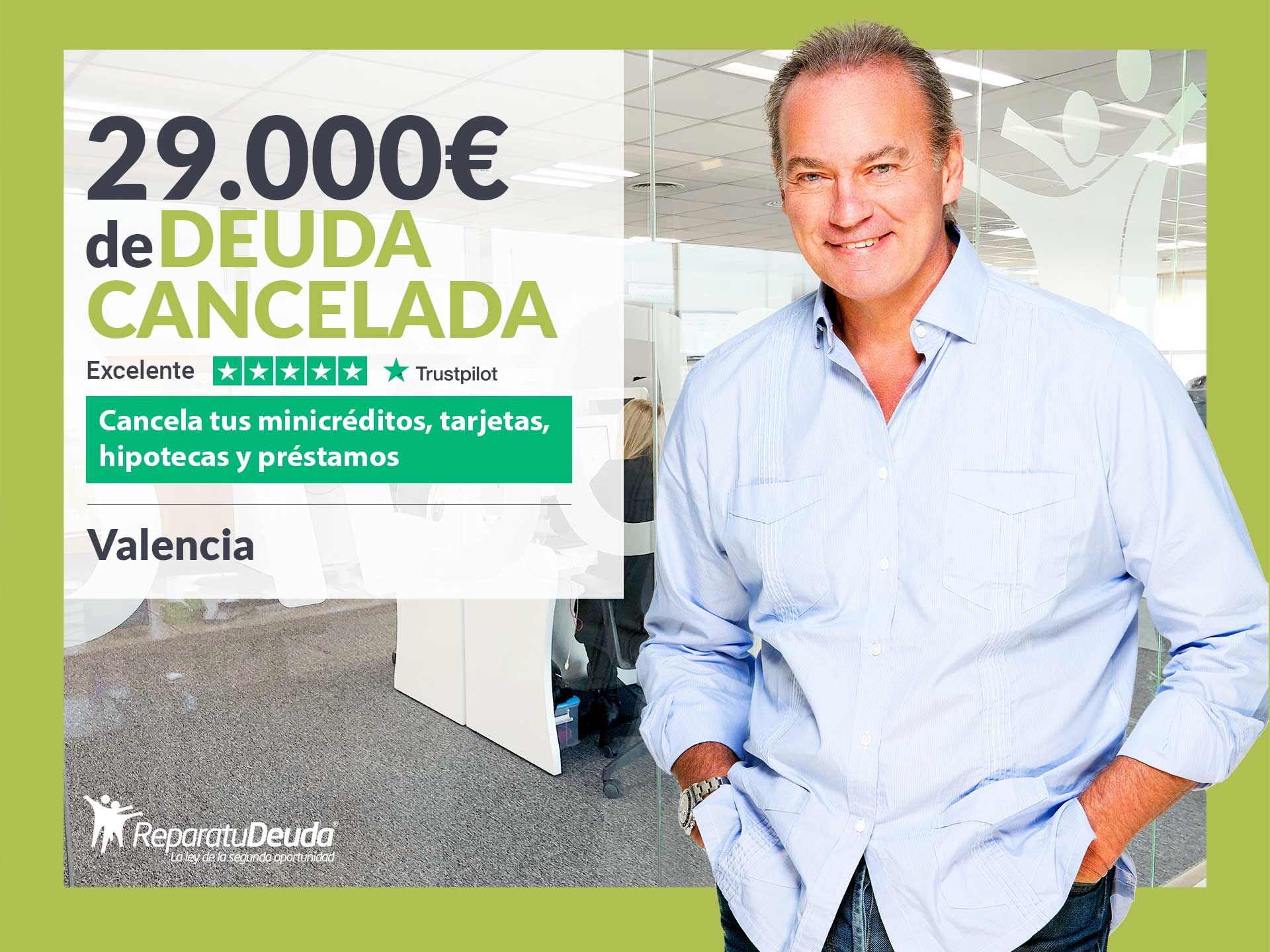 Repara tu Deuda Abogados cancela 29.000? en Valencia con la Ley de Segunda Oportunidad