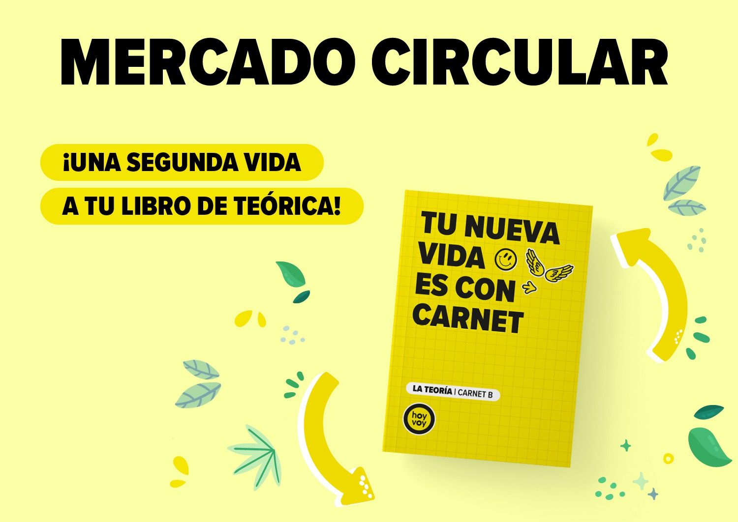 ?Mercado Circular?, la nueva iniciativa sostenible de hoy-voy para reciclar los libros en sus autoescuelas