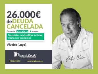 Repara tu Deuda Abogados cancela 26.000€ en Viveiro (Lugo) con la Ley de la Segunda Oportunidad