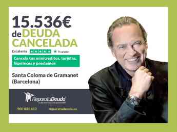 Repara tu Deuda cancela 15.536 € en Santa Coloma de Gramanet (Barcelona) con la Ley de Segunda Oportunidad