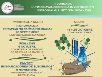 CONFESQ lanza las III Jornadas de Investigación en Fibromialgia, Encefalomielitis Miálgica, SQM  y EHS