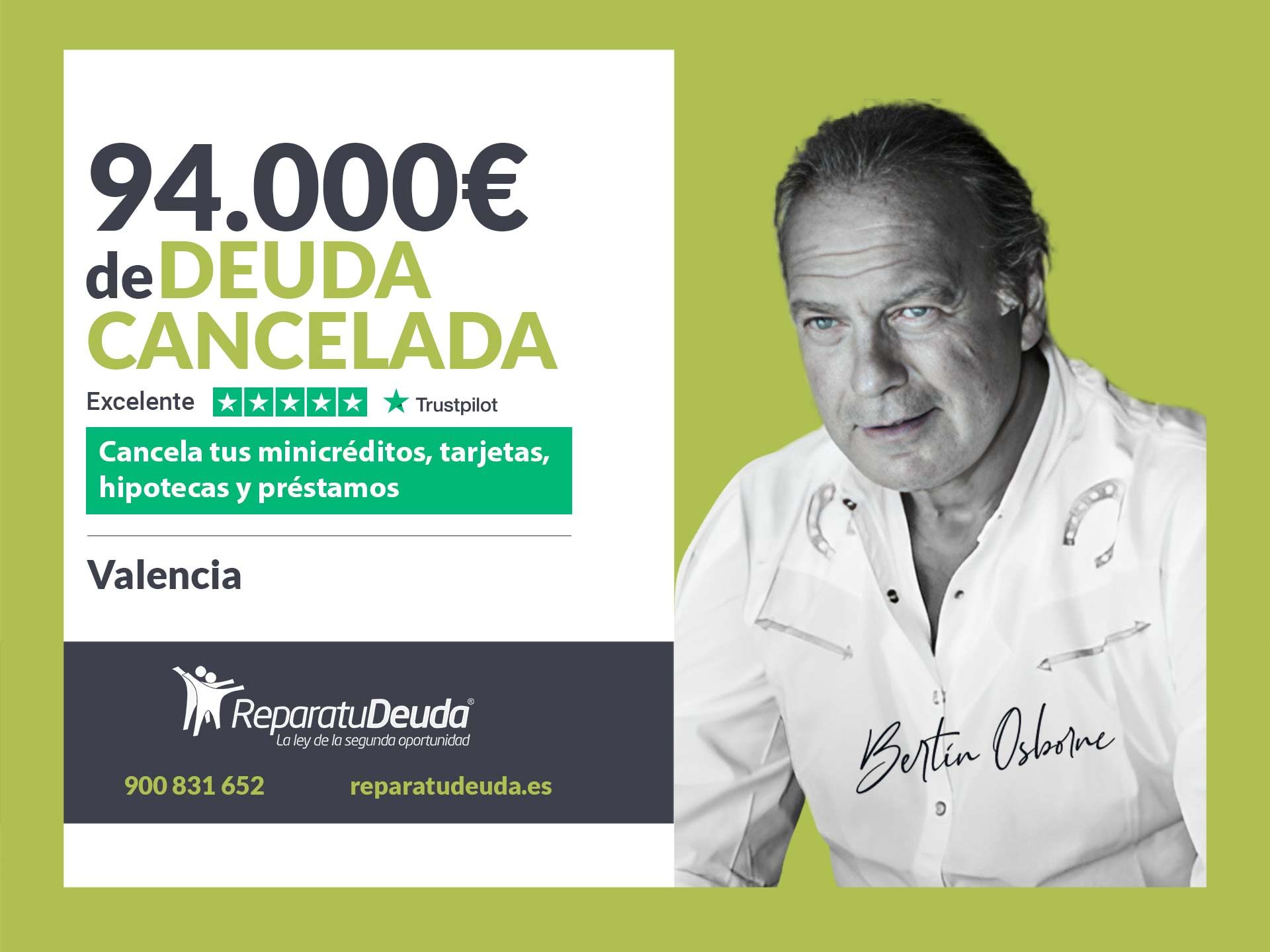 Repara tu Deuda Abogados cancela 94.000? en Valencia con la Ley de Segunda Oportunidad