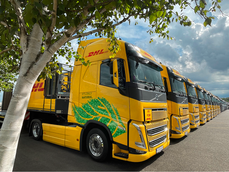 Fotografia DHL Biofuel-powered trucks