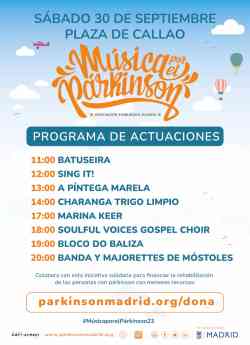 El festival "Música por el Párkinson" vuelve a Callao para concienciar sobre esta enfermedad