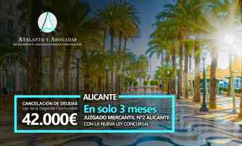 Atalanta y Abogadas cancela 42.000 euros, en solo 3 meses, en el Juzgado Mercantil Nº 2 de Alicante 
