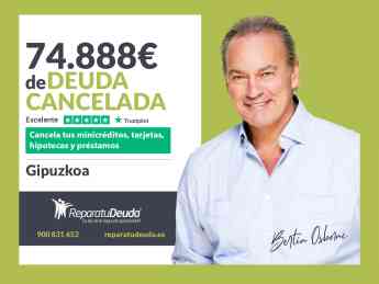 Repara tu Deuda Abogados cancela 74.888€ en Gipuzkoa (País Vasco) con la Ley de Segunda Oportunidad