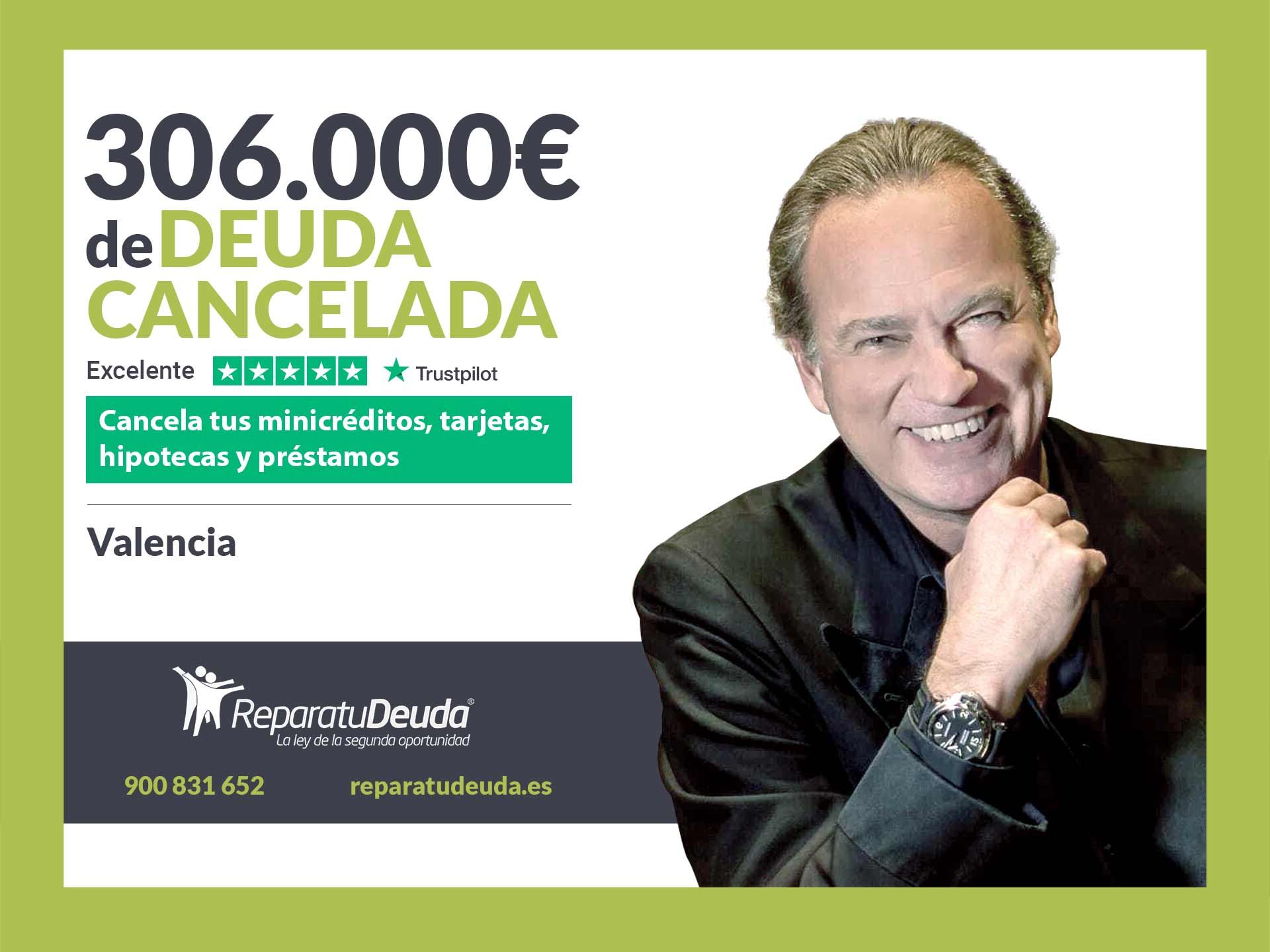 Repara tu Deuda Abogados cancela 306.000? en Valencia con la Ley de Segunda Oportunidad