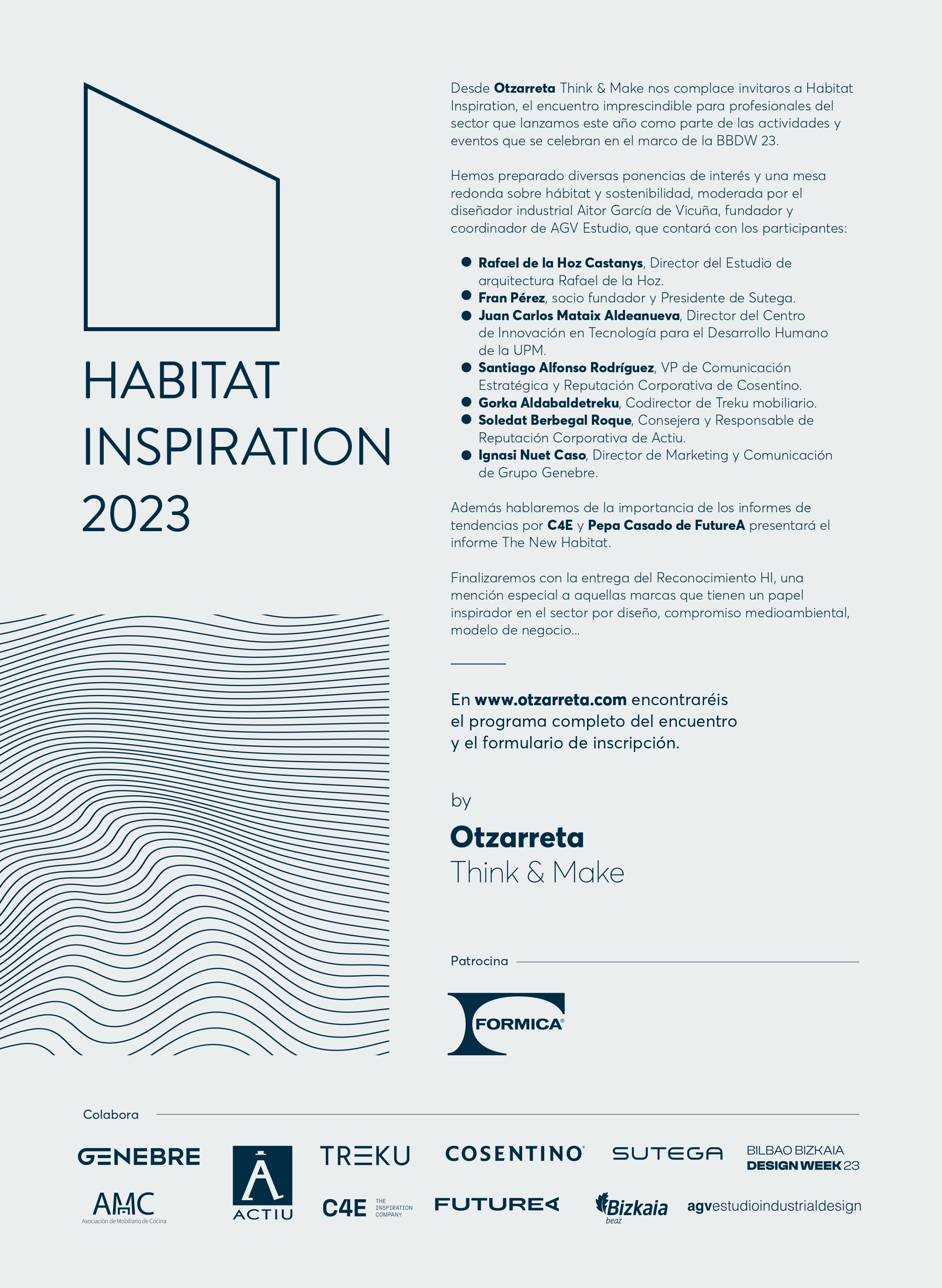 Llega Habitat Inspiration, el nuevo evento inspirador del sector en Bilbao