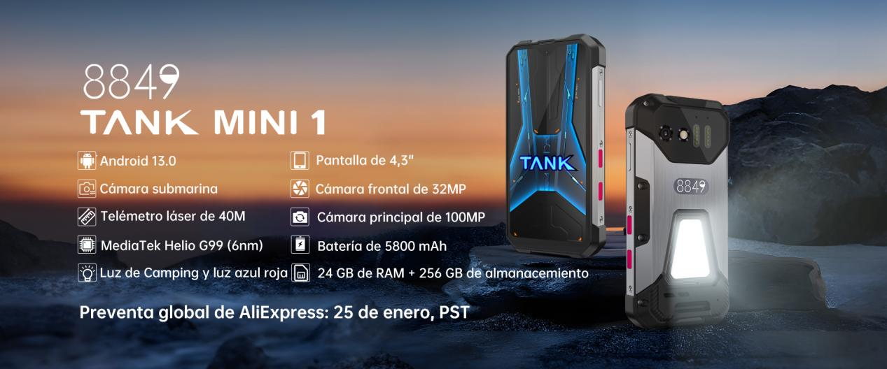 8849 presenta el TANK MINI 1: el mini smartphone resistente que es 'todo un potente caballo de batalla'