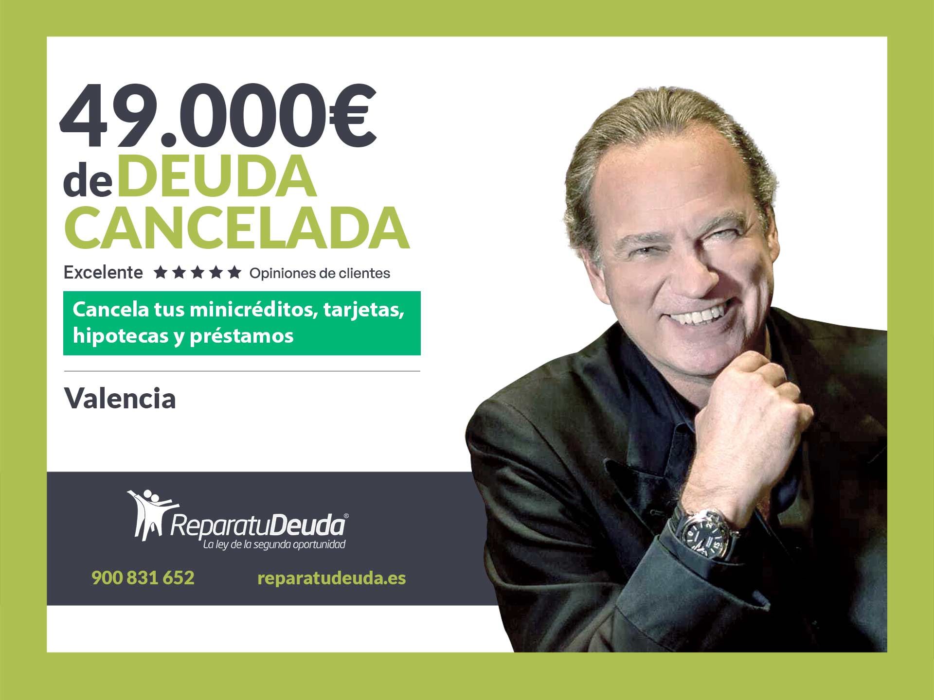 Repara tu Deuda Abogados cancela 49.000? en Valencia con la Ley de Segunda Oportunidad
