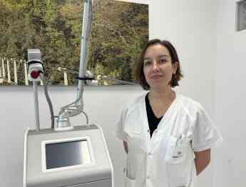 Noticias Medicina | Dra. Blanca Fernández con el láser de CO2