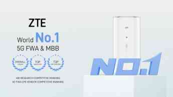 ZTE líder mundial en innovación e implantación de FWA 5G  