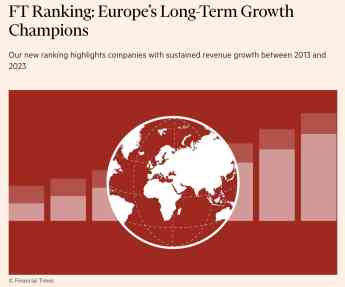 SIDN Digital Thinking, entre las 100 compañías de mayor crecimiento en Europa según Financial Times