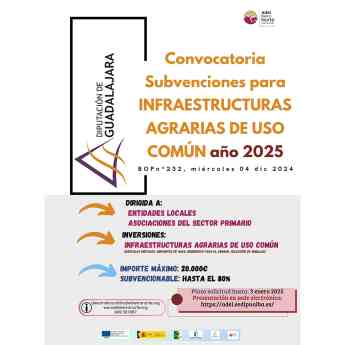 ADEL tramita en la Sierra Norte la convocatoria de subvenciones para infraestructuras agrarias comunes 