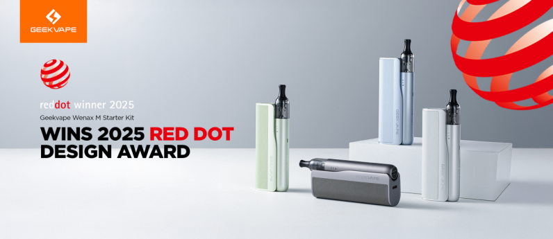 Geekvape Wenax M Starter Kit gana el prestigioso Premio Red Dot al Diseño 2025