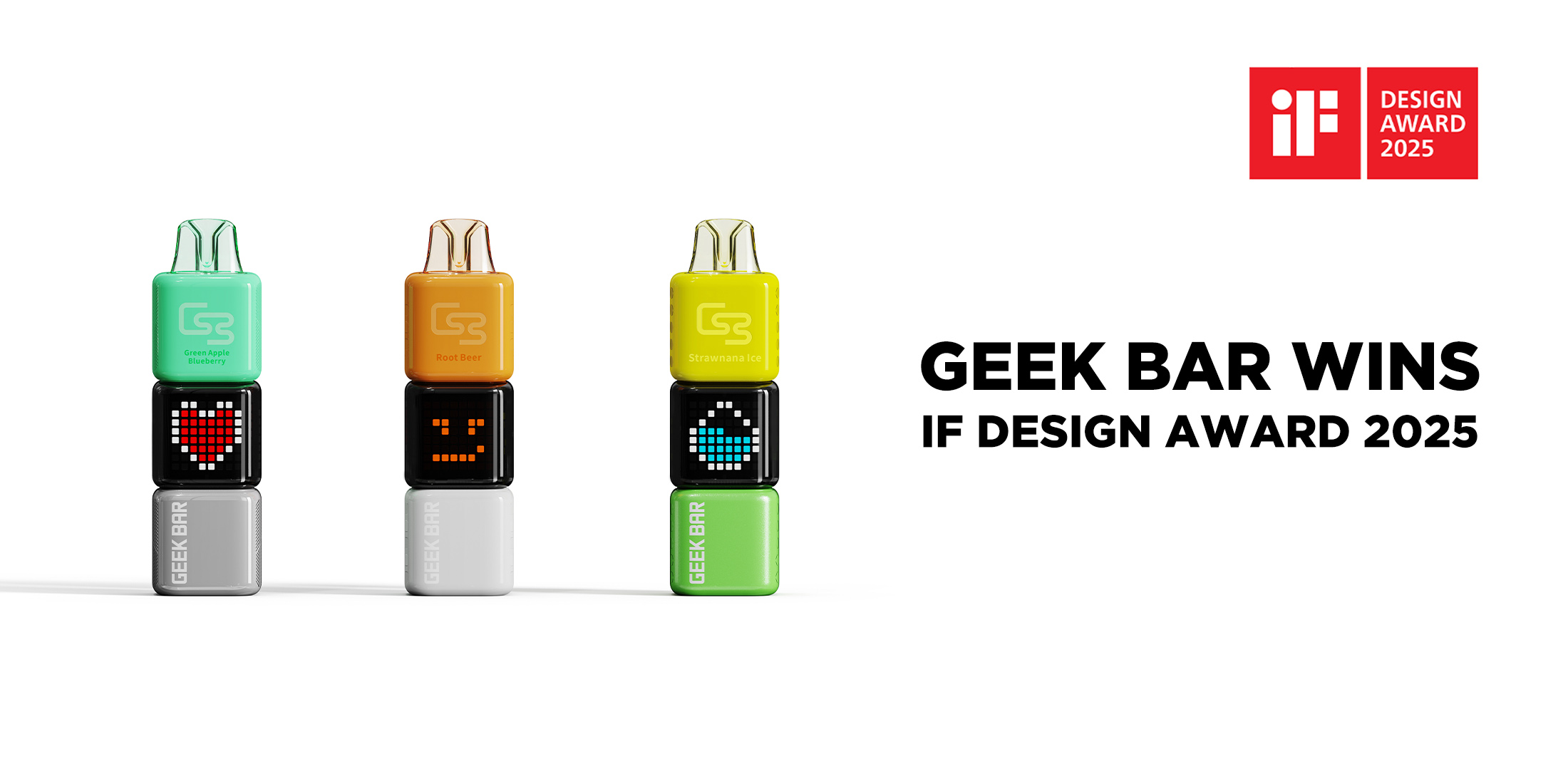 Geek Bar gana el premio iF DESIGN AWARD 2025 por dos innovadores productos conceptuales