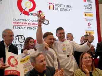 La tapa "Perdiz maíz y escabeche" de Jesús Iván Anaya ganadora del III Campeonato Oficial Hostelería de España - Tapas y Pinchos