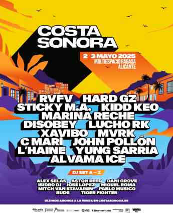 Esta semana llega el Festival Costa Sonora, el evento de música urbana más relevante de la provincia de Alicante
