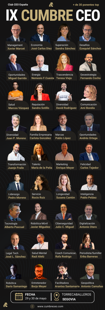 IX CUMBRE CEO: Segovia, nuevamente epicentro del liderazgo empresarial transformador