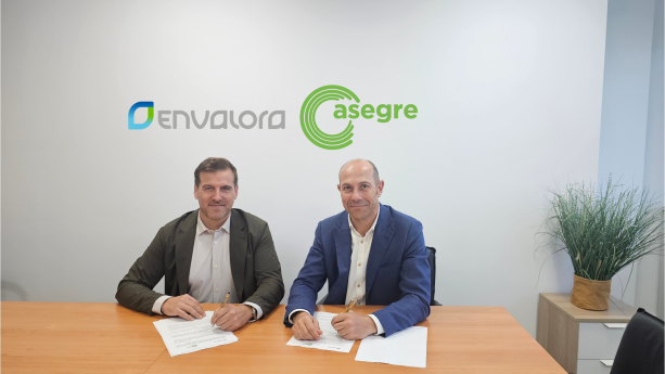 ENVALORA y ASEGRE firman un acuerdo para impulsar la gestión sostenible de los residuos de envases industriales