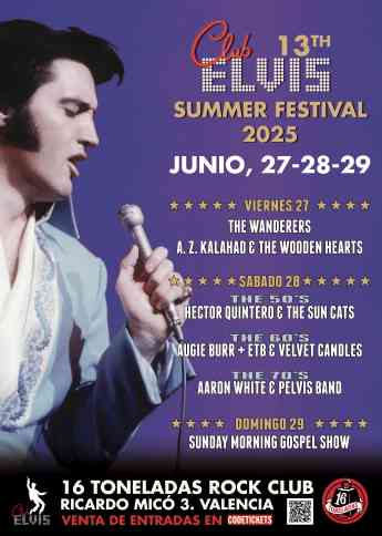 Llega a Valencia el 13º Club Elvis Summer Festival 2025