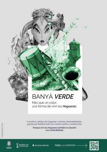 Ecovidrio rinde homenaje a los colectivos que dan vida a las Hogueras convirtiendo el verde en el color simbólico de la fiesta