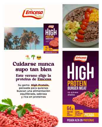 Emcesa cuenta con la gama High Protein para conseguir una alimentación equilibrada, sabrosa y rica en proteínas