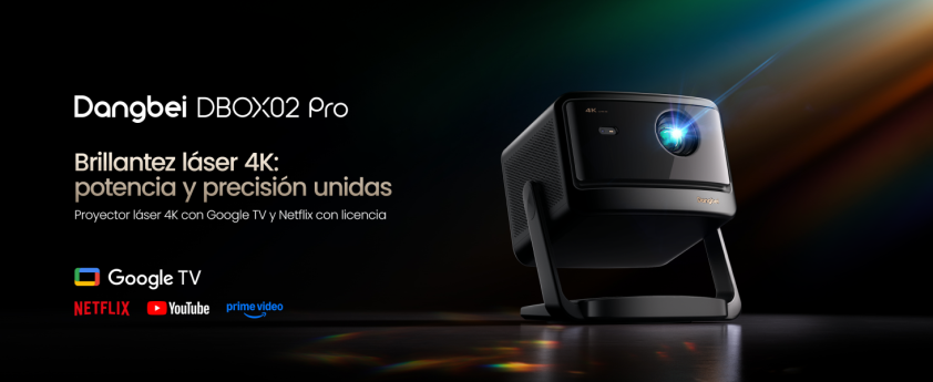 Dangbei lanza el DBOX02 Pro: un proyector láser 4K con tecnología LaserVibe™ y Google TV que redefine el concepto de cine en casa