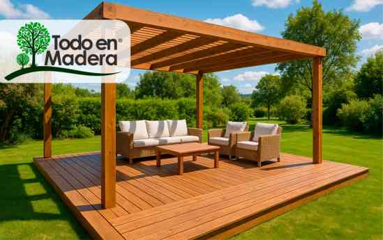 TODO EN MADERA presentan servicio 360º en madera: porches, pérgolas, suelos y casas