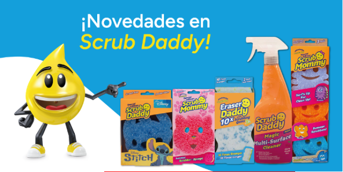 123tinta.es amplía su catálogo con la incorporación de la gama de limpieza de Scrub Daddy