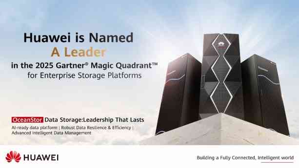 Huawei es nombrada Líder en el Gartner® Magic Quadrant™ para Plataformas de Almacenamiento Empresarial