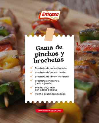 Emcesa transforma el verano con sus pinchos y brochetas: sabor, calidad y cero complicaciones