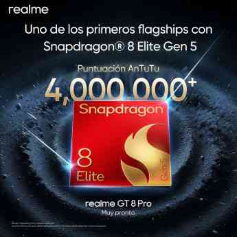 realme presenta el GT 8 Pro como uno de los primeros modelos insignia con Snapdragon 8 Elite Gen 5  