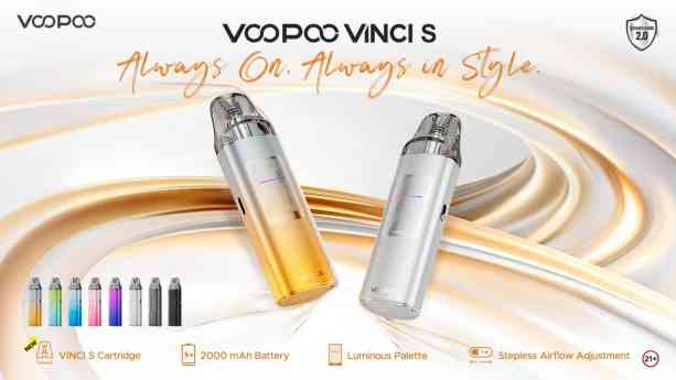 Llega VOOPOO VINCI S: batería de 2000 mAh, potencia de 40W y estética inmejorable