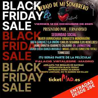 'Debajo de mi Sombrero': el gran concierto de estas Navidades se suma al Black Friday con entradas desde 28 €