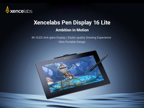 Ya está disponible la pantalla OLED 4K Xencelabs Pen Display 16 Lite