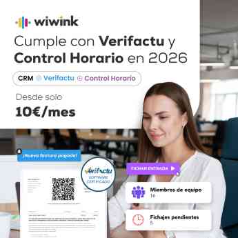 wiwink refuerza su plataforma para pymes y autónomos con facturación Veri*factu y control horario integrado